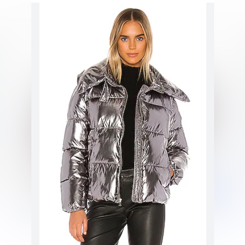 NWT Kendall & Kylie Metallic Puffer